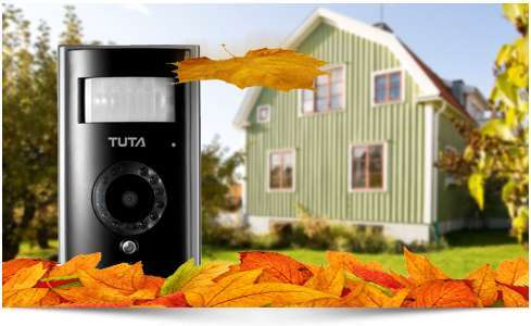 larma huset med GSM-kamera