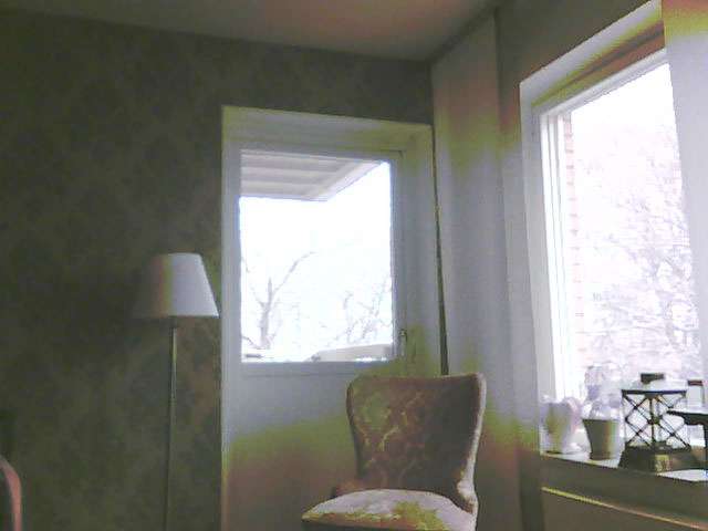 Kanske inte en optimal placering av kameran