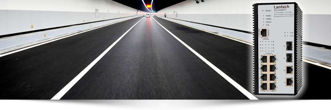 Industriell switch i tunnel