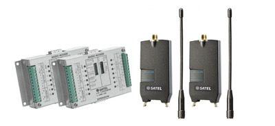 Punkt till punkt paket med radiomodem och signalomvandlare