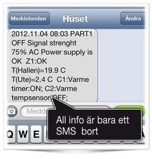Hämta information via SMS