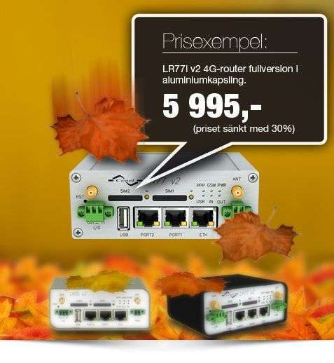 Sänkta priser på routrar