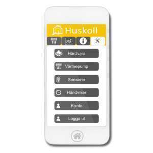 Styr värmpumpen via app