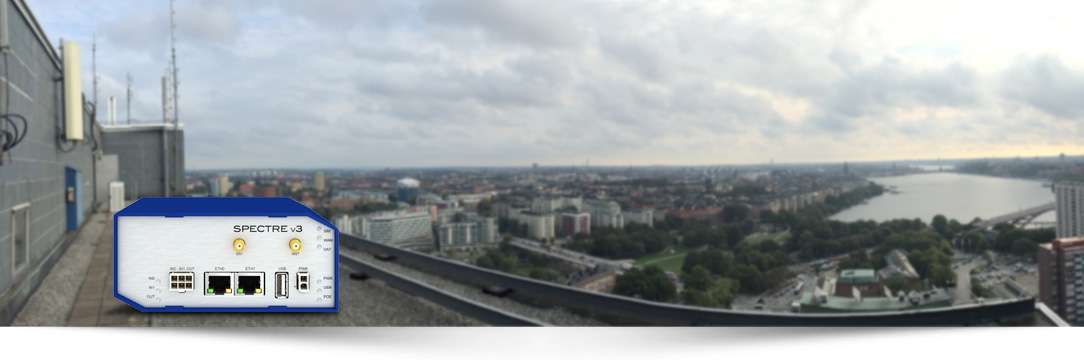 Utsikt från Net1s basstation i DN-skrapan