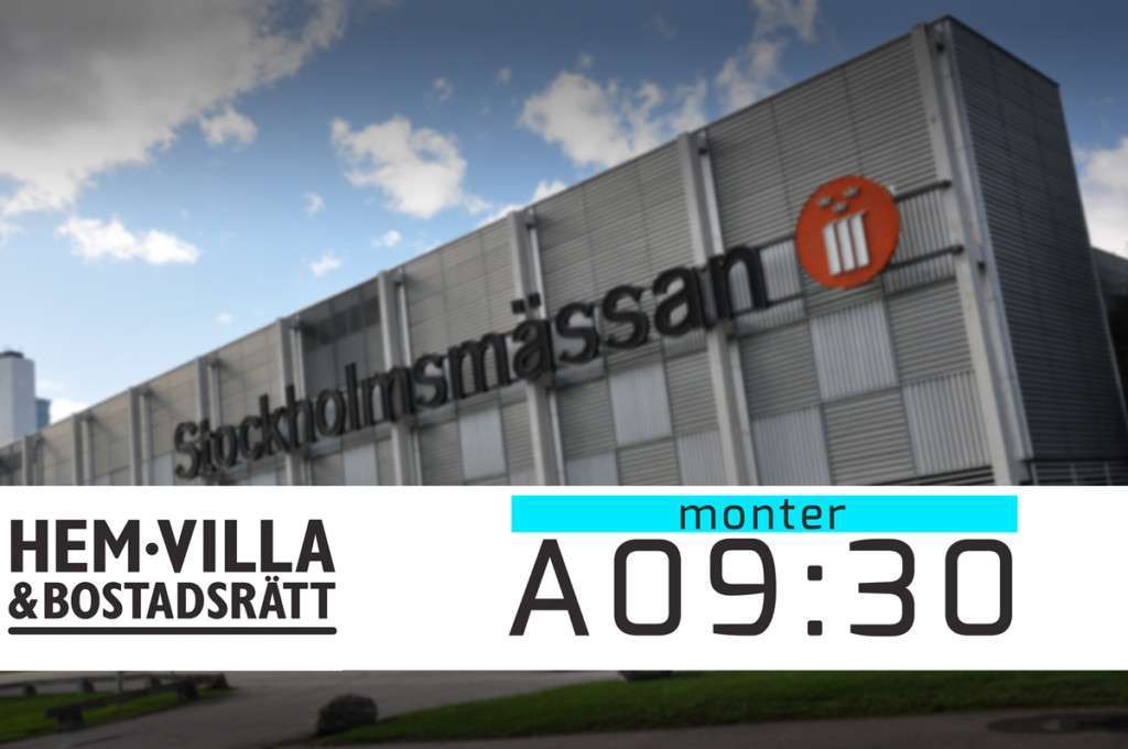 Vi ställer ut på hem, villa och bostadsrätt