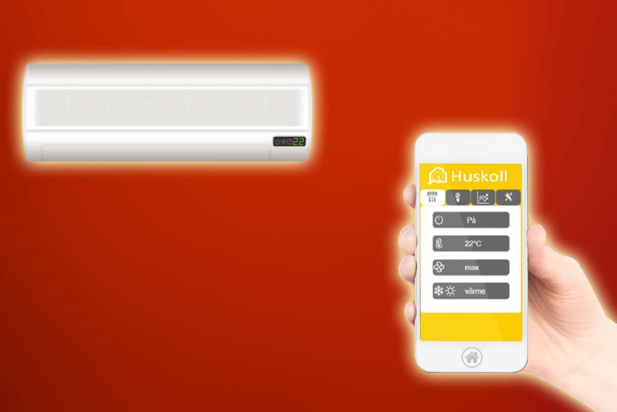 Huskoll, styr värmepumpen