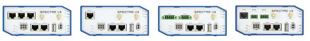 Olika modeller av expansionsportar för Conel Spectre