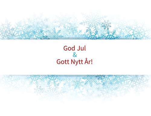 God Jul och Gott Nytt år!