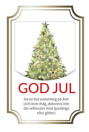 Julgransljus kan störa din wifi-router