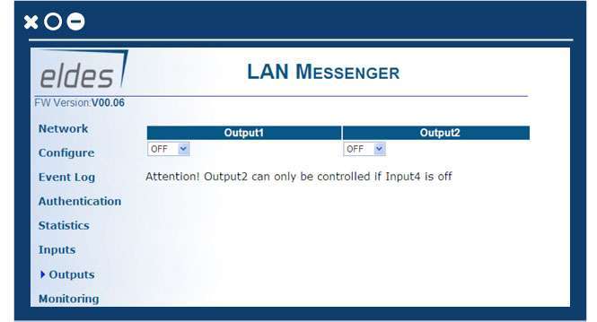 Konfigurera ELAN3s utgång