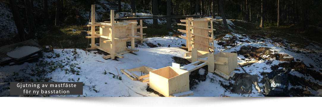 Uppbyggnad av ny basstation för 4G