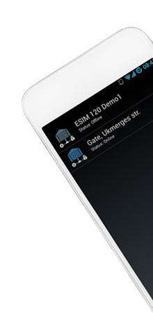 Styr grinden via app