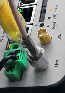 Inkoppling av router