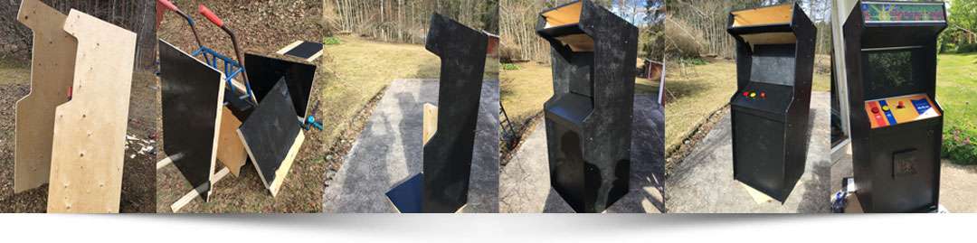 Tillverkning av kabinett för arkadspel