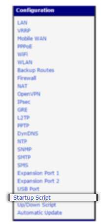 Konfiguration av start-up scripts