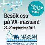 Just nu på VA-mässan 2016