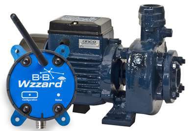 Vattenpump övervakas med Wzzard