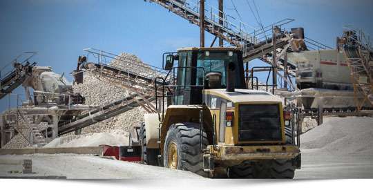 Grustag och bergtäkt