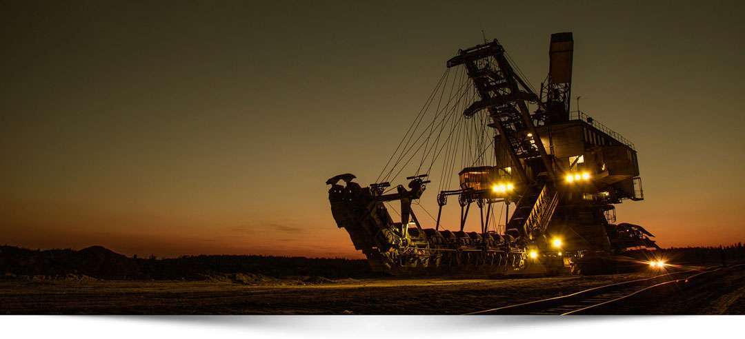 Uppkopplad gruvmaskin 