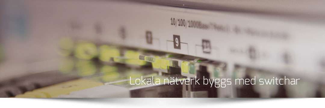 Lokala nätverk byggs med switchar