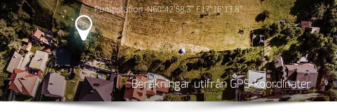 Beräkning utifrån koordinater