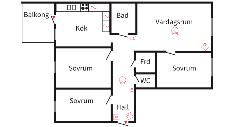 lägenhet planlösning