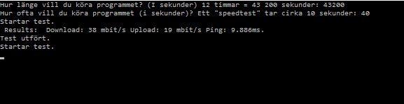 mäta routerns hastighet med speedtest