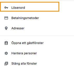 Se lösenord i Chrome