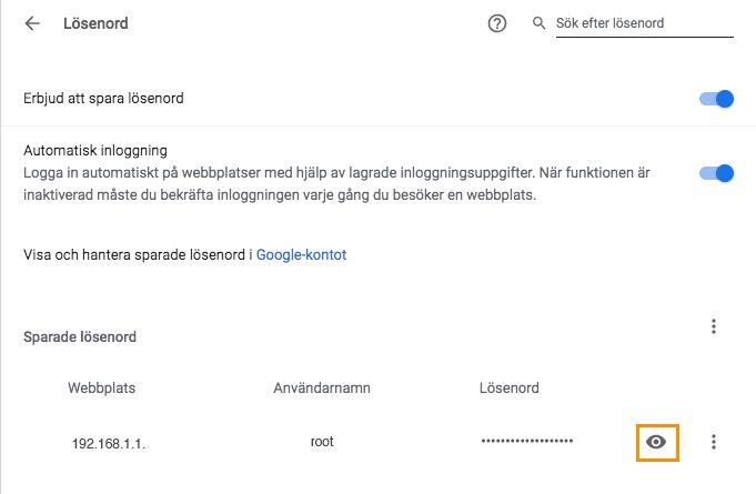 visa lösenord i chrome