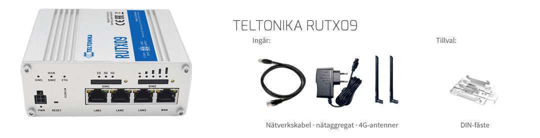 Teltonika rutx09 tillbehör