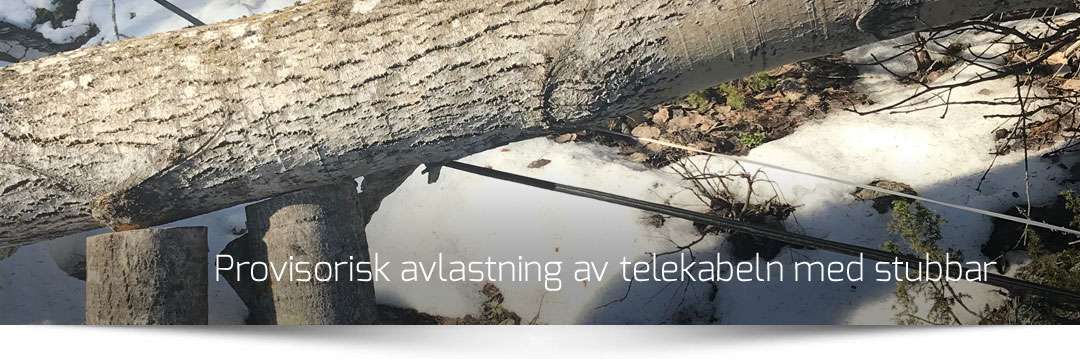avlastning av telenätet med stubbar