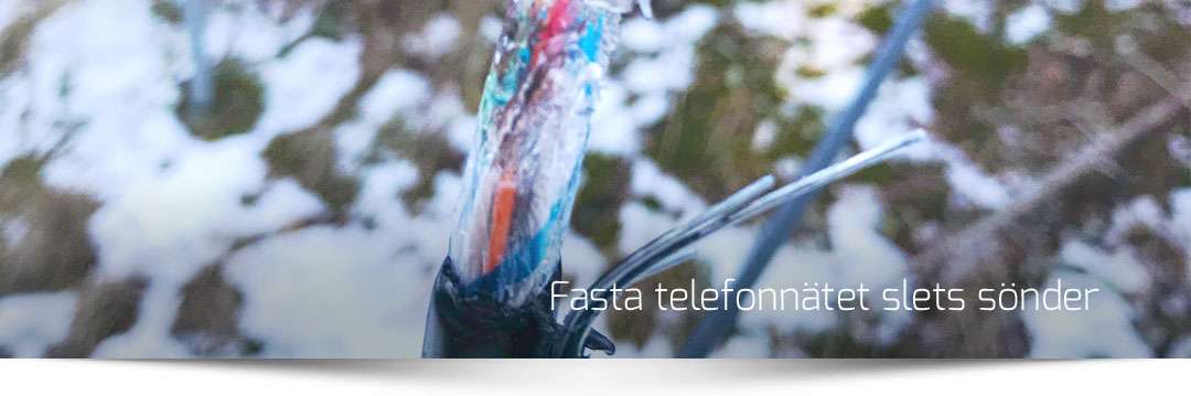 Fasta mobilnätet slets sönder
