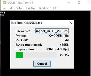 xmodem send tera term