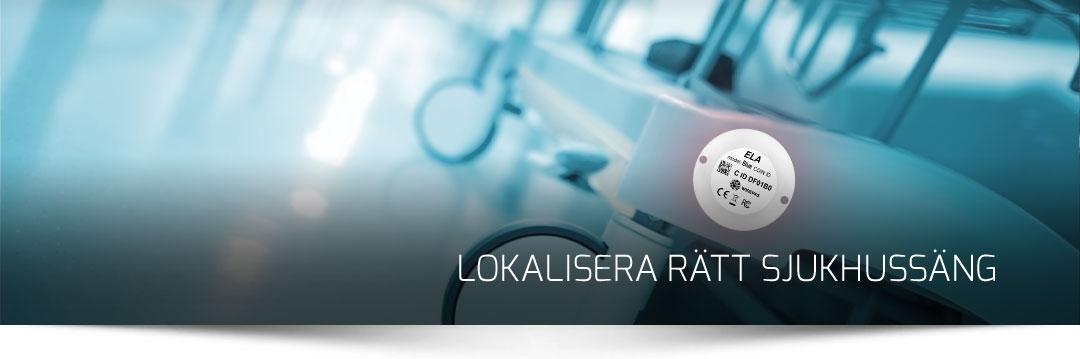 Lokalisera rätt sjukhussäng