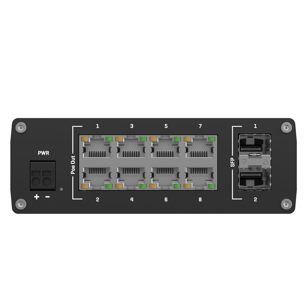 Teltonika TSW200 switch frontpanel