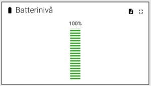 Batterinivå