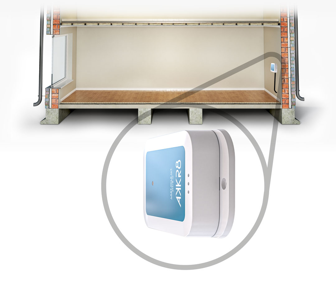 Väggmontering av sensor