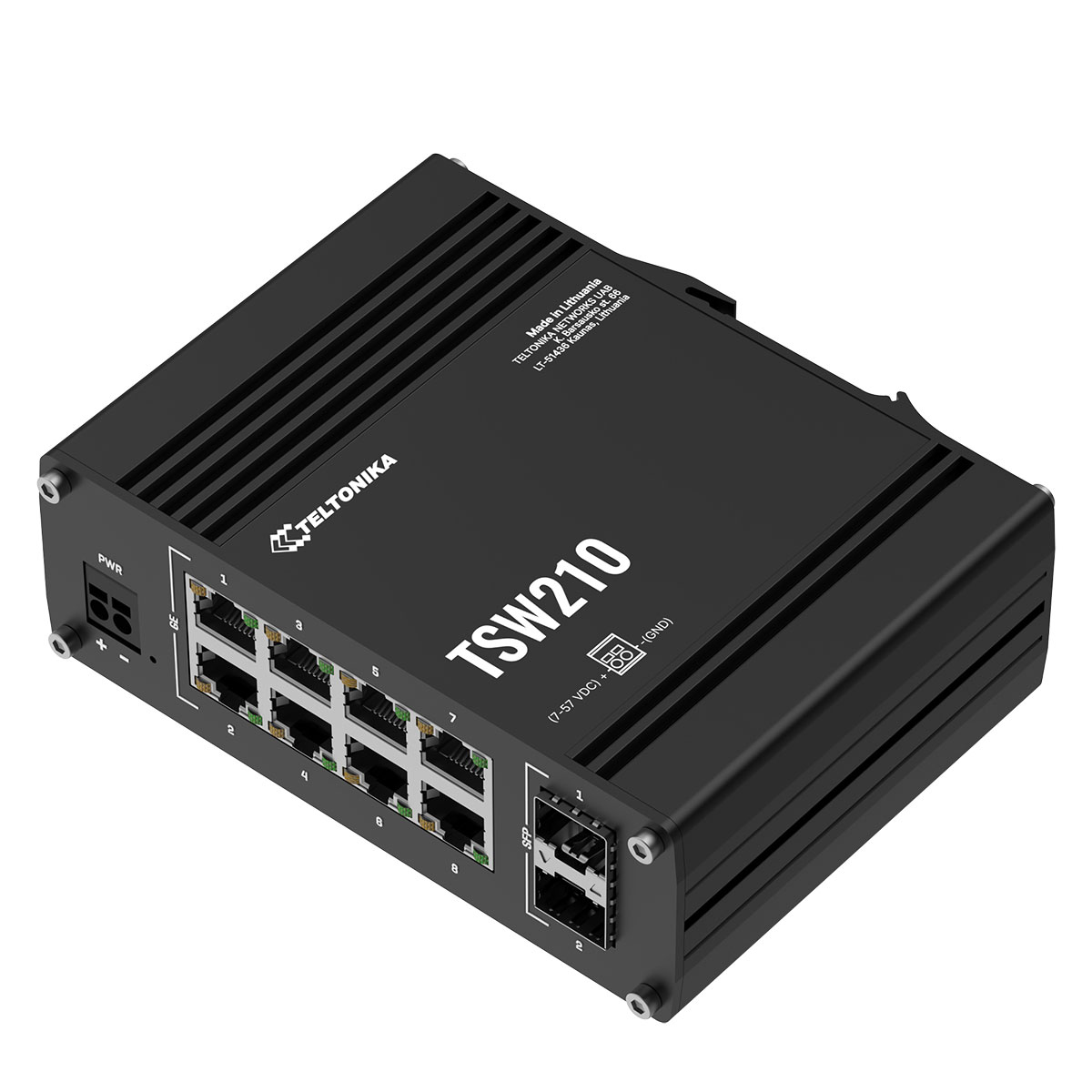 Teltonika TSW210 nätverksswitch portar