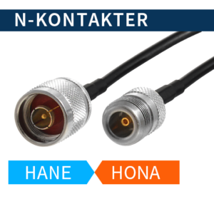 N antennkontakter hona och hane