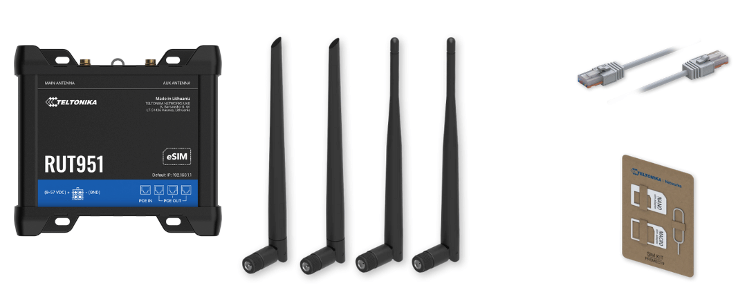 Teltonika RUT951 POE+ tillbehör