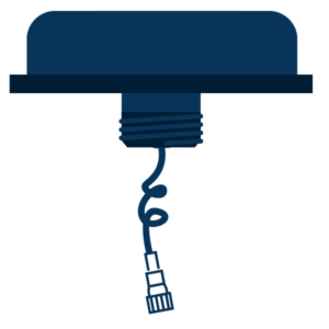 Puckantenn för 4G och 5G med låg profil