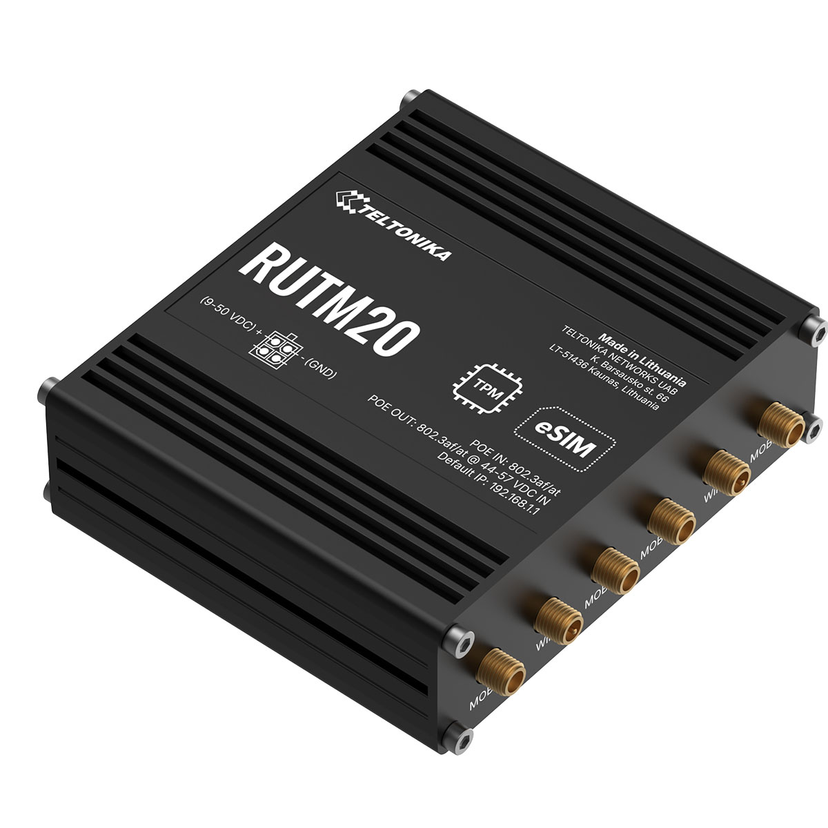 Teltonika RUTM20 5g-router framsida
